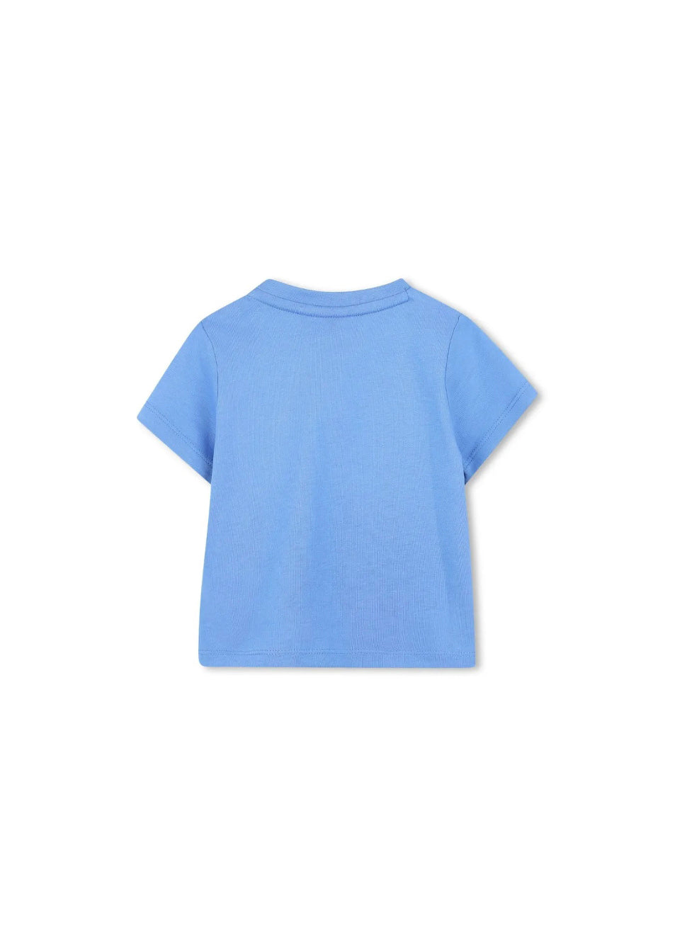 Boss Kids T-shirt Celeste con Logo per Neonati (retro)