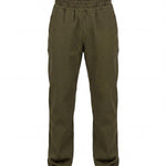 Daniele Alessandrini Kids Pantalone Verde Militare con Logo per Bambini
