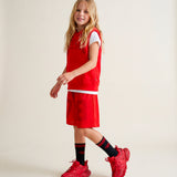 Diesel Kids Felpa Rosso Giromanica con Cappuccio per Bambini