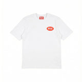 Diesel Kids T-Shirt Bianco con Stampa Logo per Bambini