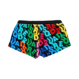 Dsquared2 Kids Short Nero/Multicolor per Bambine