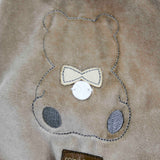 Minibanda Tutina Beige con Ricamo per Neonati