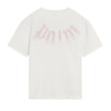 Palm Angels Kids T-Shirt Cocco con Stampa Logo Rosa per Bambine
