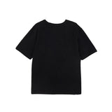 Elisabetta Franchi La Mia Bambina T-shirt Nero con Logo a Contrasto per Bambine