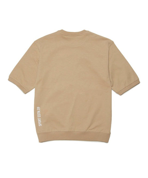 Dsquared2 Kids T-Shirt Beige con Stampa XEROX per Bambini