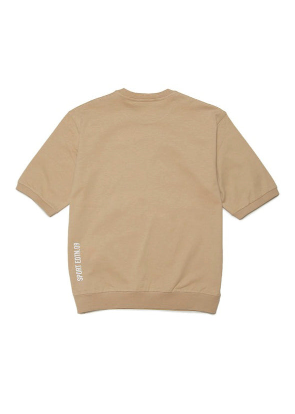 Dsquared2 Kids T-Shirt Beige con Stampa XEROX per Bambini