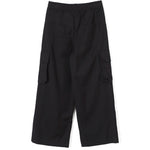 Pinko Kids Pantaloni Neri Wide Leg con Tasconi per Bambine (retro)
