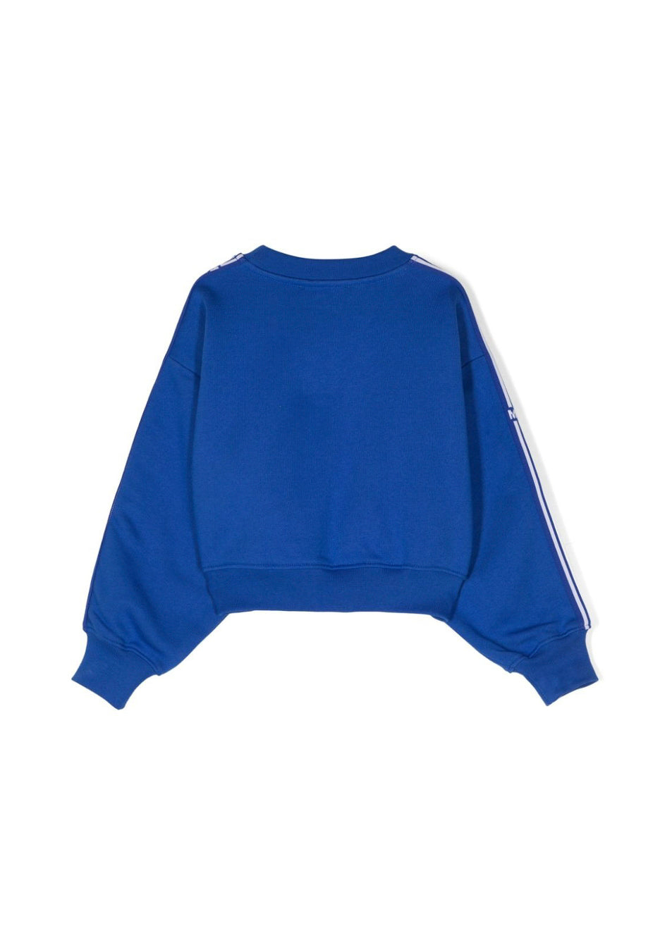 MSGM Kids Felpa Crop Royal con Logo per Bambine ( retro)