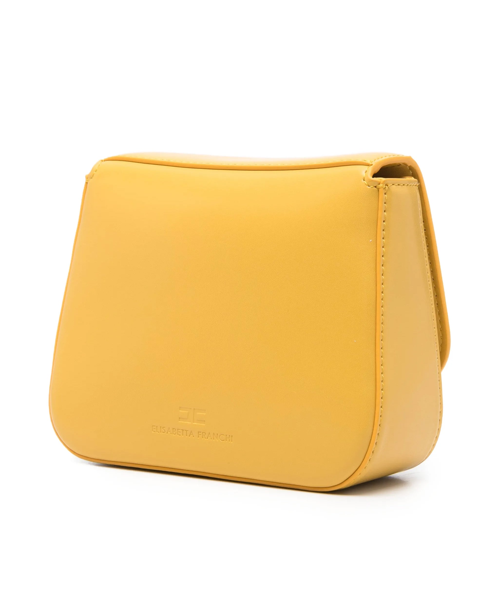 Elisabetta Franchi La Mia Bambina Borsetta a Tracolla Avorio con Applizazioni Mini Loghi per Bambine