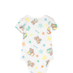 Moschino Kids Body Bianco con Stampa Teddy Bear per Neonati (retro)