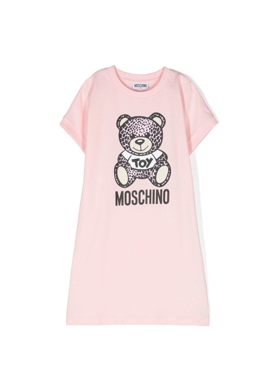 Moschino Kids Abito Rosa con Teddy Bear per Bambine