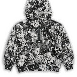 ART SUPER MONEY Kids Felpa Cappuccio Stampa Labbra Camo Bambini