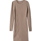 Patrizia Pepe Kids Abito Beige a Coste per Bambine