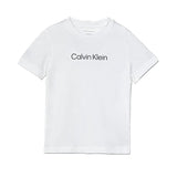 Calvin Klein Kids T-Shirt Bianca con Logo per Bambini