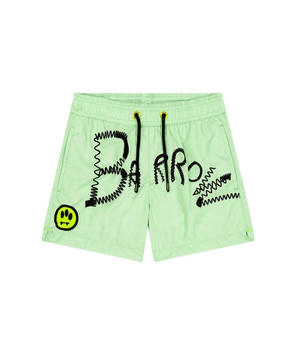 Barrow Kids Costume Boxer Verde con Stampa per Bambini