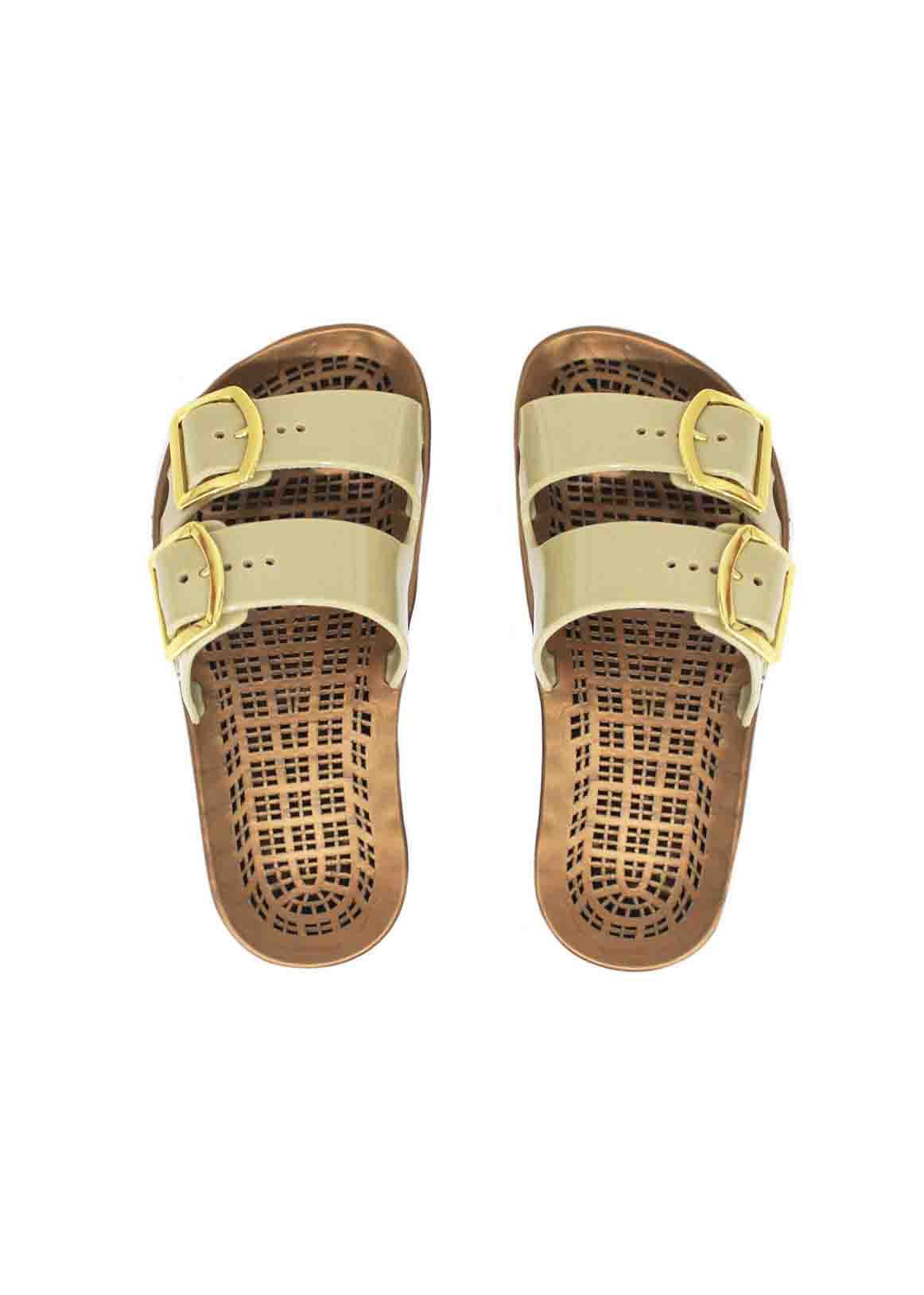 Sensi Kids Prestige Sandalo Beige Doppia Fascia per Bambine