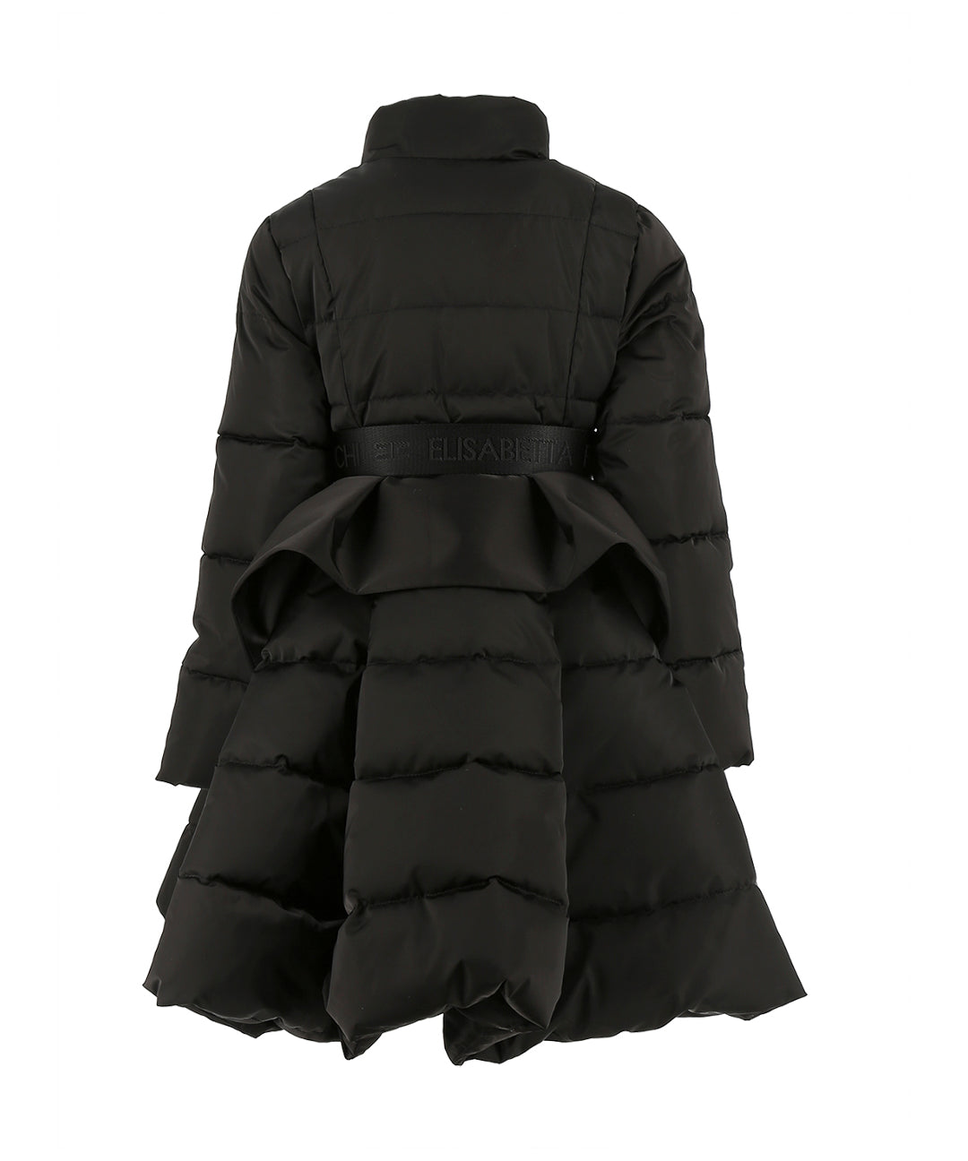 Elisabetta Franchi La Mia Bambina Piumino Nero Long per Bambine