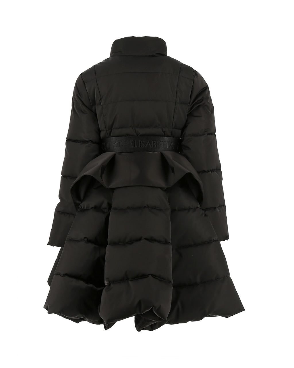 Elisabetta Franchi La Mia Bambina Piumino Nero Long per Bambine