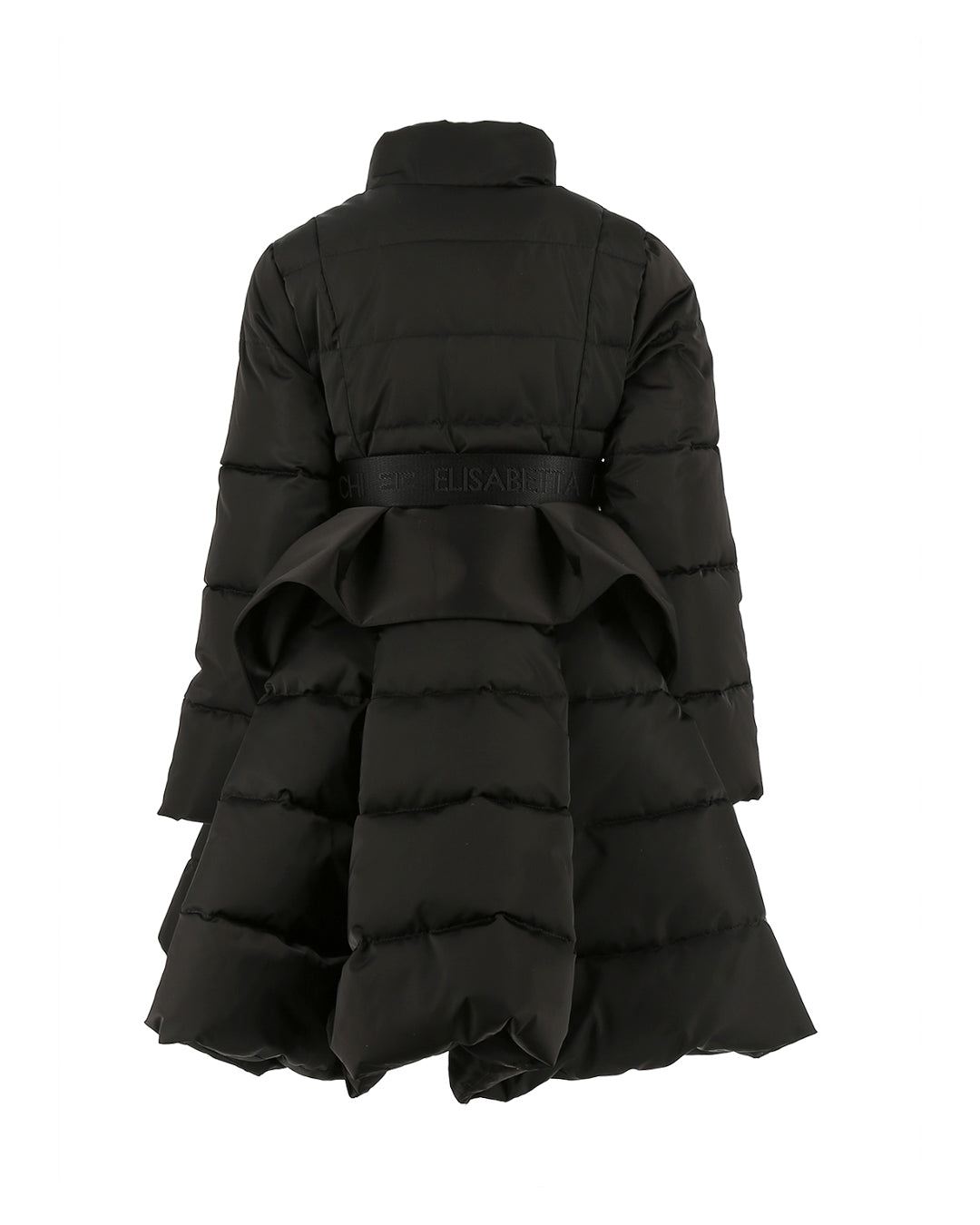 Elisabetta Franchi La Mia Bambina Piumino Nero Long per Bambine
