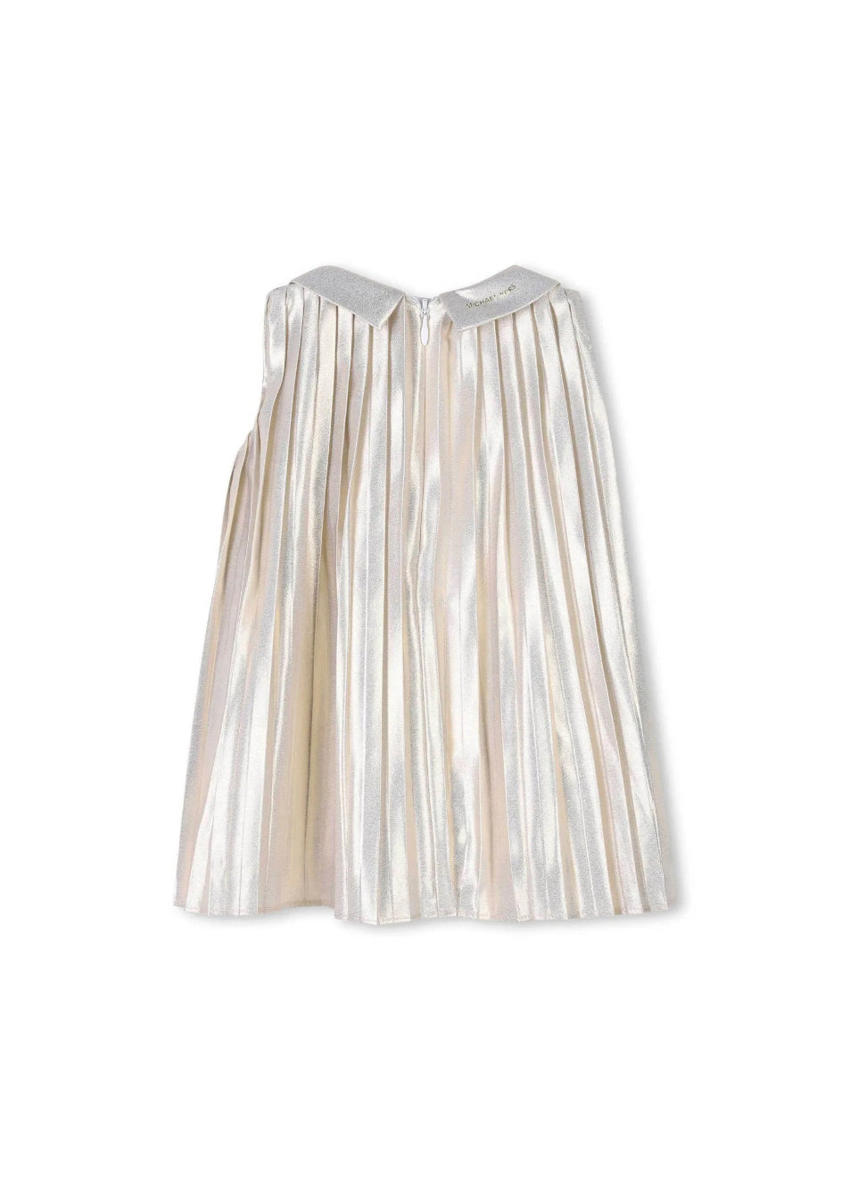 Michael Kors Kids Abito Oro Plissettato per Neonate (retro)