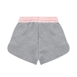 Msgm Kids Short in Felpa Grigio/Rosa per Bambine