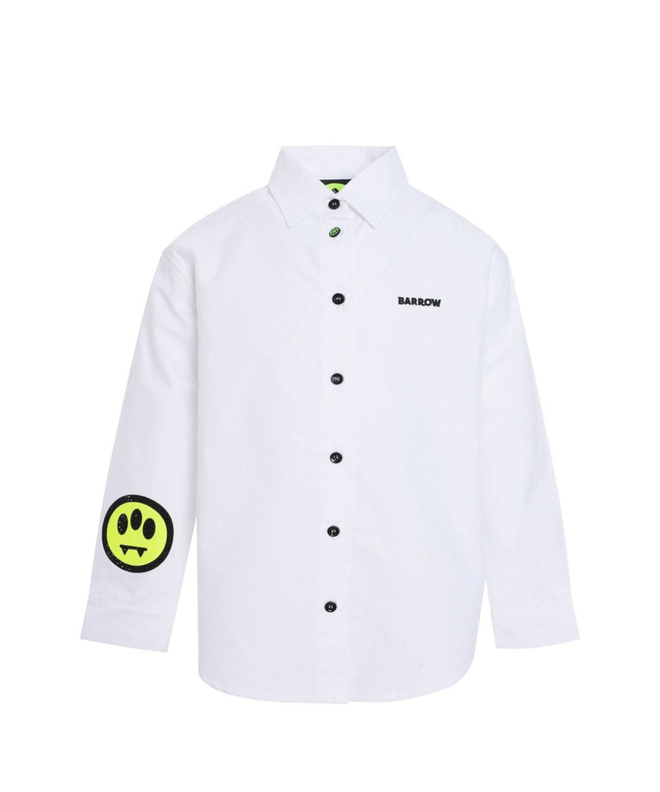 Barrow Kids Camicia Bianca con Smile per Bambine