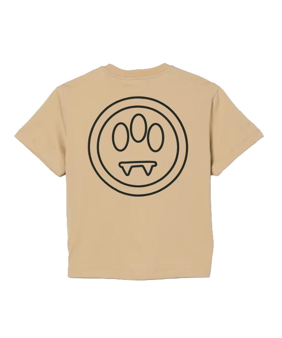 Barrow Kids T-Shirt Sabbia con Logo Unisex