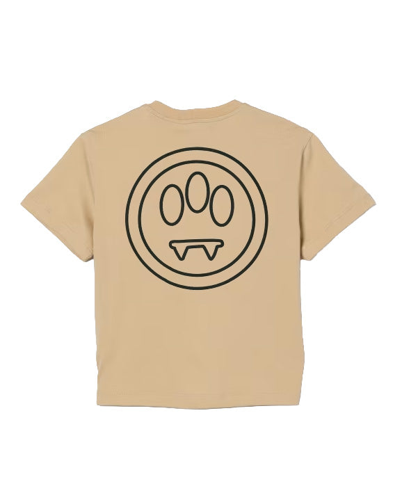 Barrow Kids T-Shirt Sabbia con Logo Unisex
