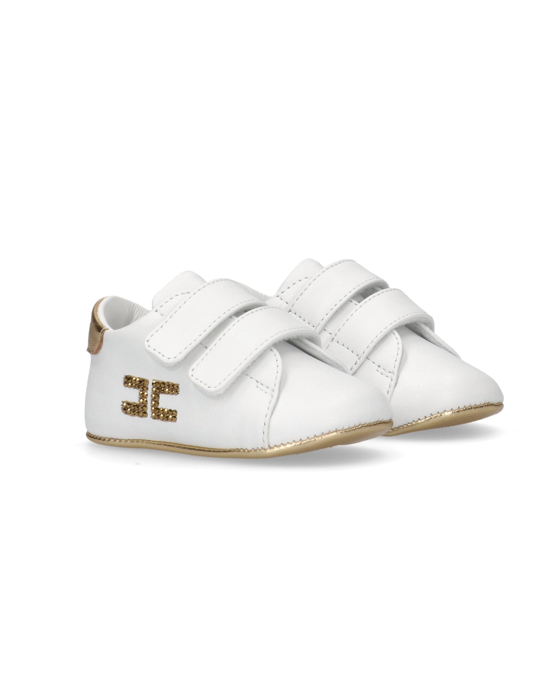Elisabetta Franchi La Mia Bambina Sneaker Culla Bianco/Rosa per Neonate