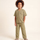I'M Brian Kids Khaki Cargo Pocket Pants for Children