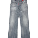 Dsquared2 Kids Pantalone in Denim Grigio per Bambini