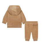 Boss Kids Completo Felpa con Pantalone Biscotto per Neonati (retro)