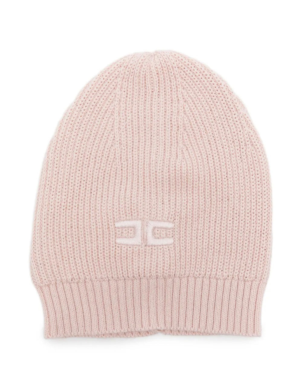 Elisabetta Franchi La Mia Bambina Cappello Rosa con Logo per Neonate