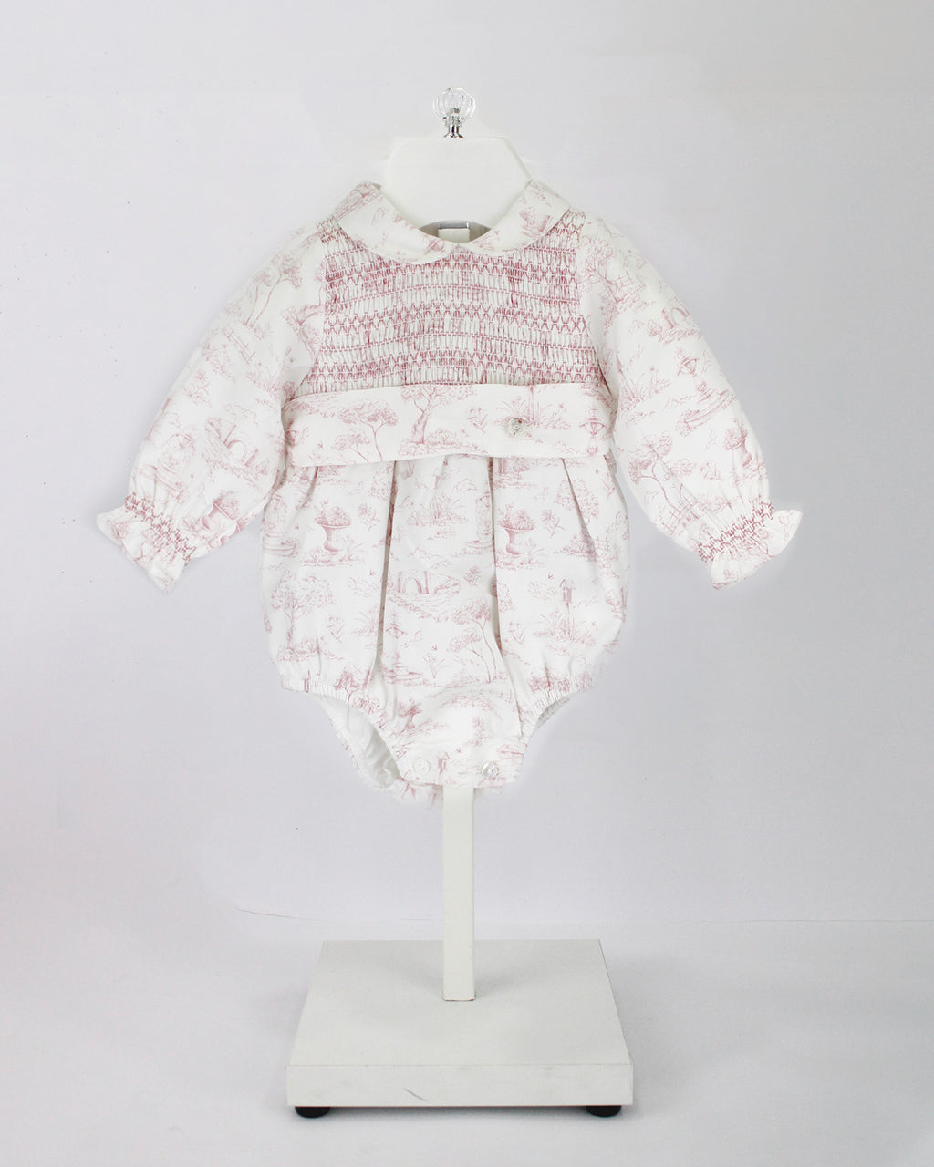 Deolinda Pagliaccetto Fantasia Rosa con Fiocco per Neonate