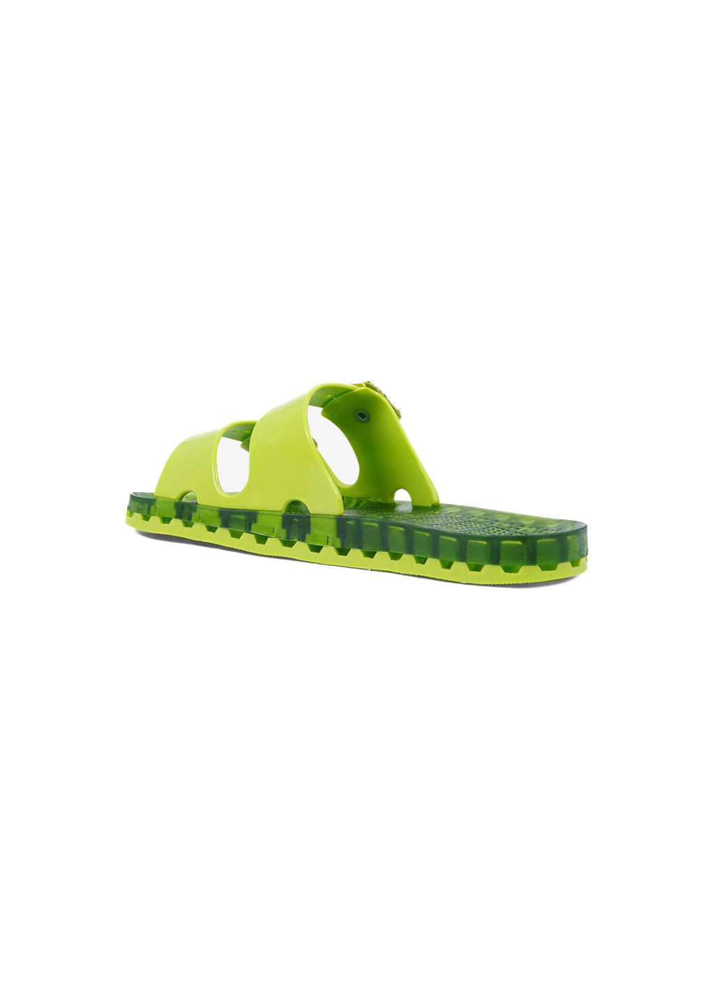 Sensi Kids Flamingo Sandalo Lime Doppia Fascia per Bambini (retro)