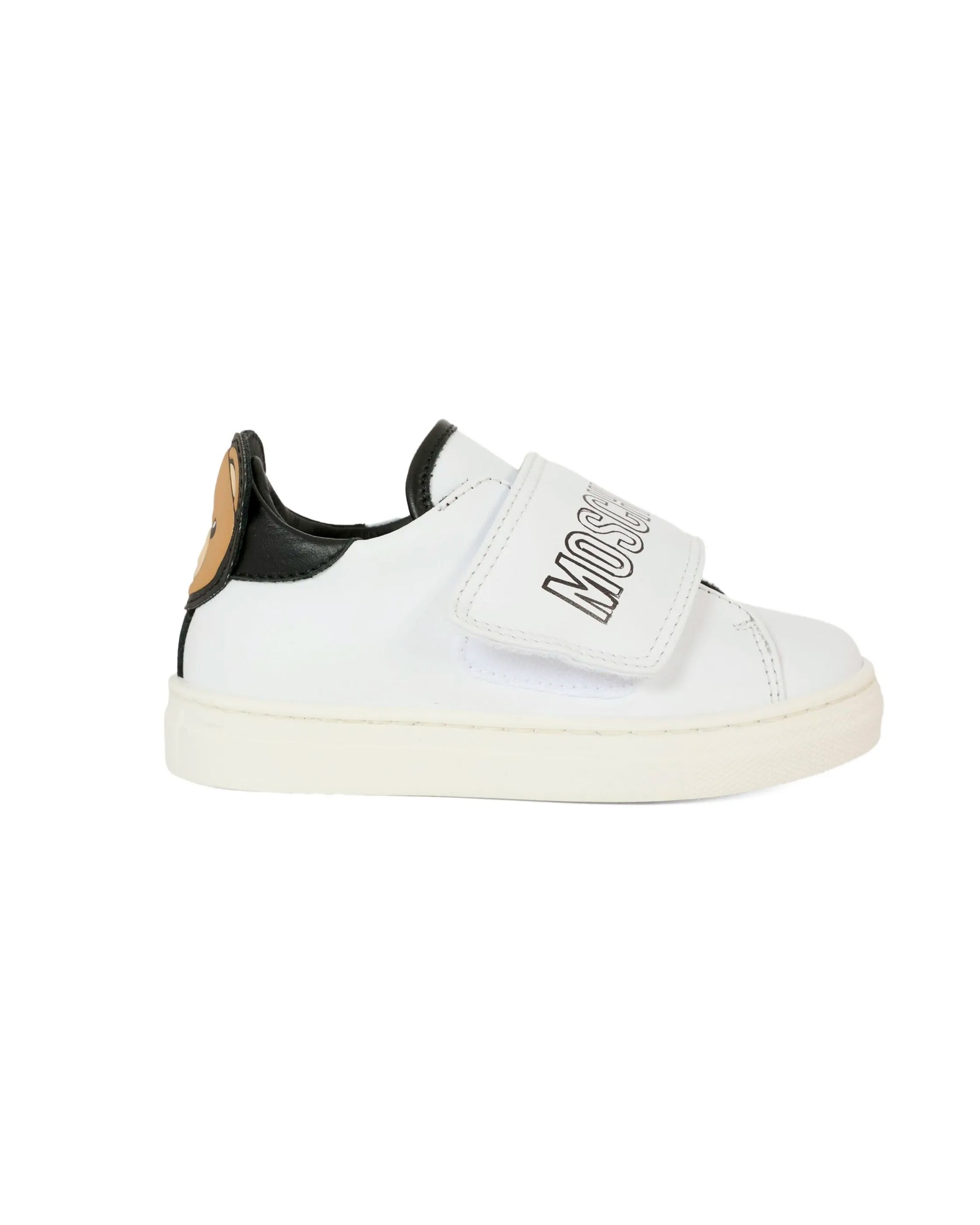 Moschino Kids Sneakers con Strappo e Logo Teddy per Bambini