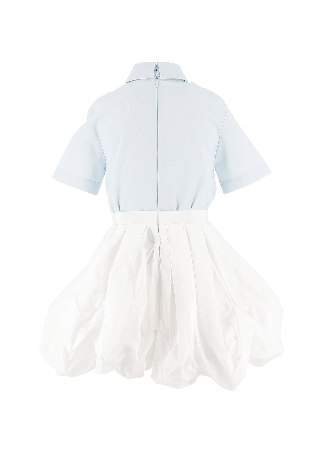 Elisabetta Franchi La Mia Bambina Abito Celeste/Bianco per Bambine