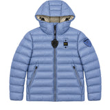 BLAUER Kids Piumino leggero con cappuccio azzurro polvere per Bambini