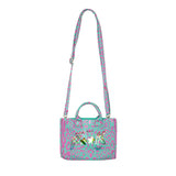 EffeK Borsa a Tracolla Fantasia Maculata Verde/Fucsia