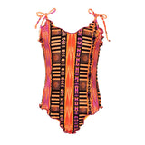 Effek Costume Monokini Fantasia Arancione per Bambine