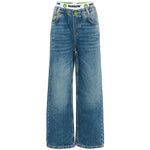 Barrow Kids Jeans con Logo e Elastico Logato per Bambine