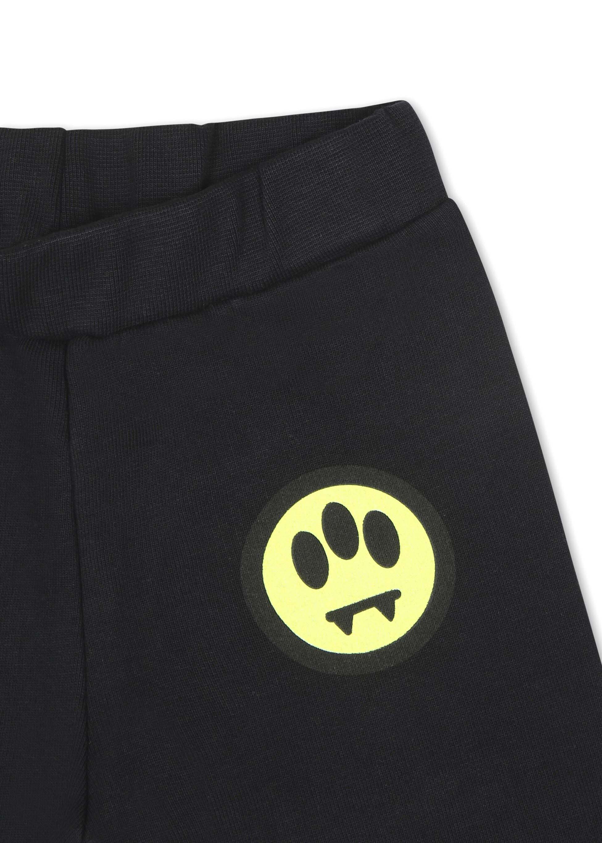 Barrow Kids Pantaloni Neri in Felpa con Stampa Logo per Neonati (dettaglio)