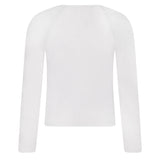 Patrizia Pepe Kids T-Shirt Bianco con Logo per Bambine