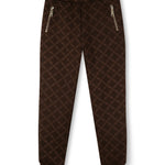 Michael Kors Kids Pantalone Marrone con Stampa per Bambine