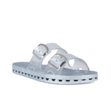 Sensi Kids Sandalo Argento con Fibbia Trasparente Unisex