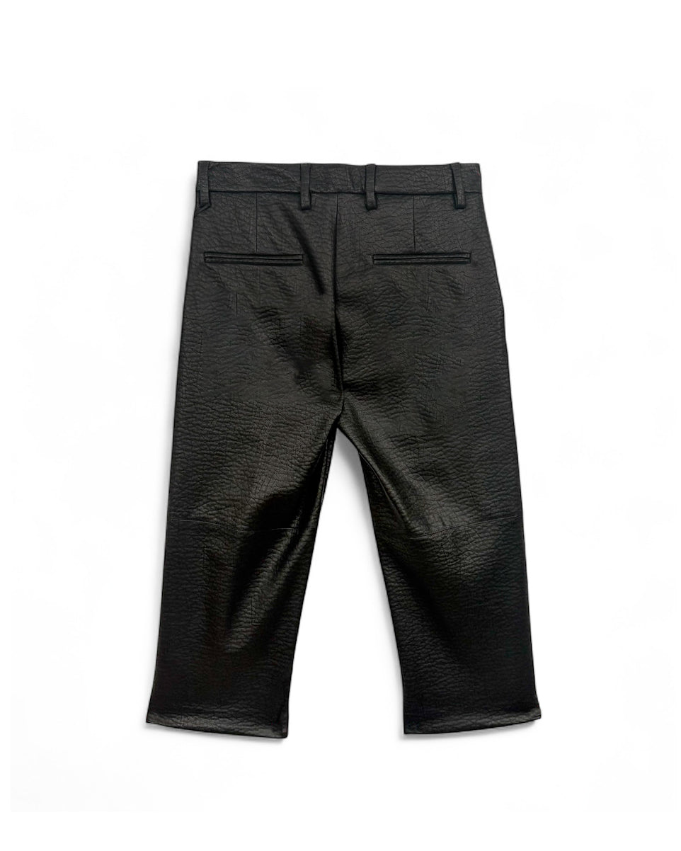I'M Brian Kids Pantalone Nero in EcoPelle  per Bambini