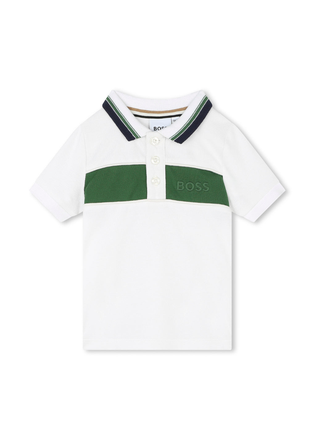 Boss Kids Polo Bianca per Neonati