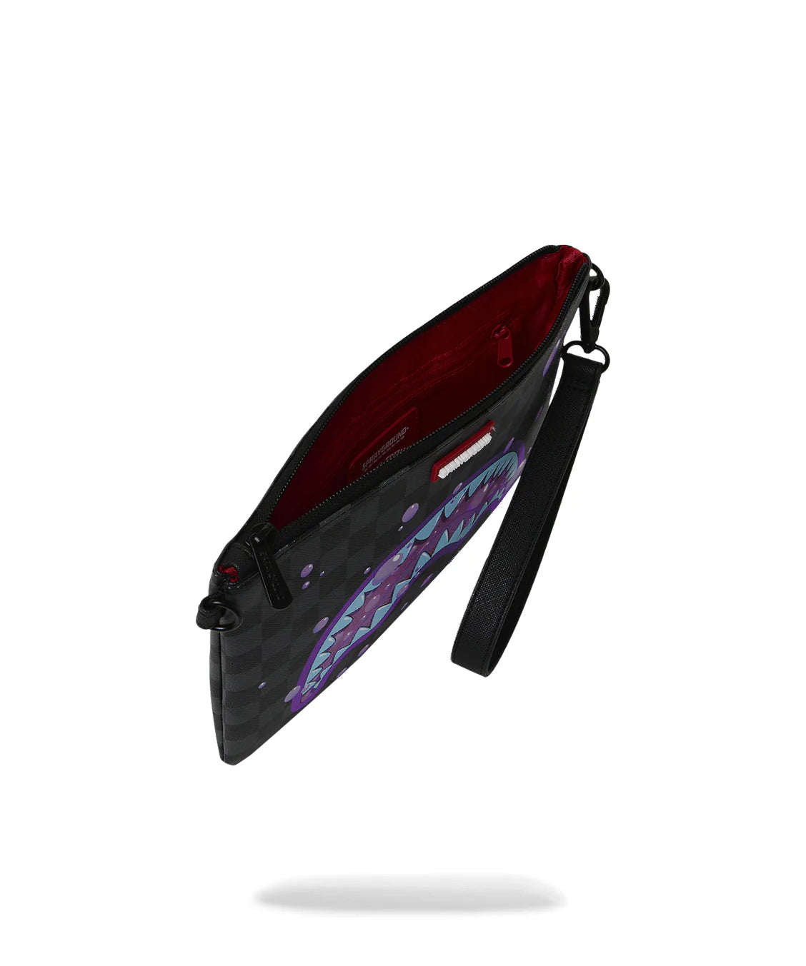 Sprayground Kids Borsello Nero Fantasia Viola e Azzurro Unisex