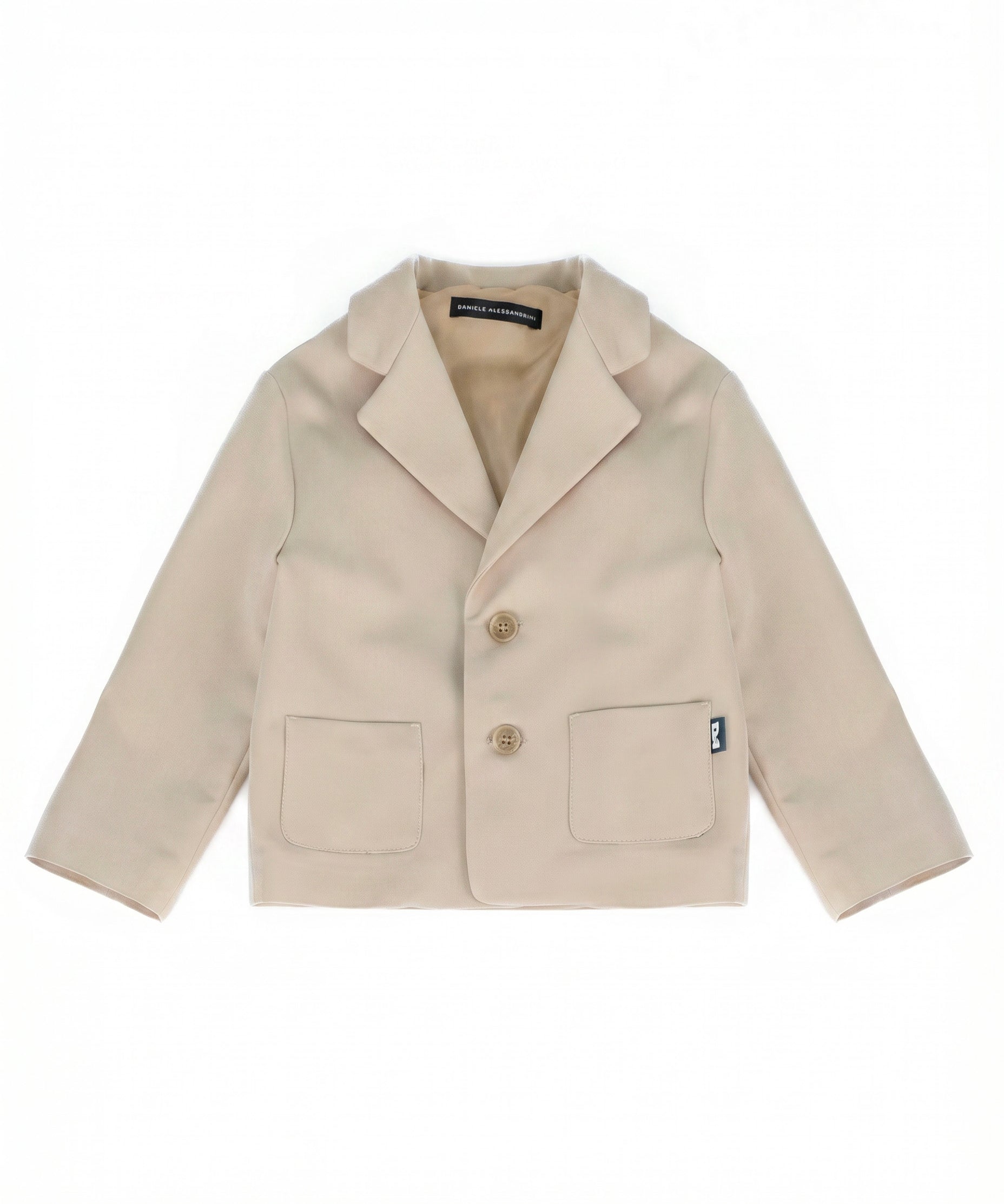 Daniele Alessandrini Kids Giacca Beige con Tasche per Neonati
