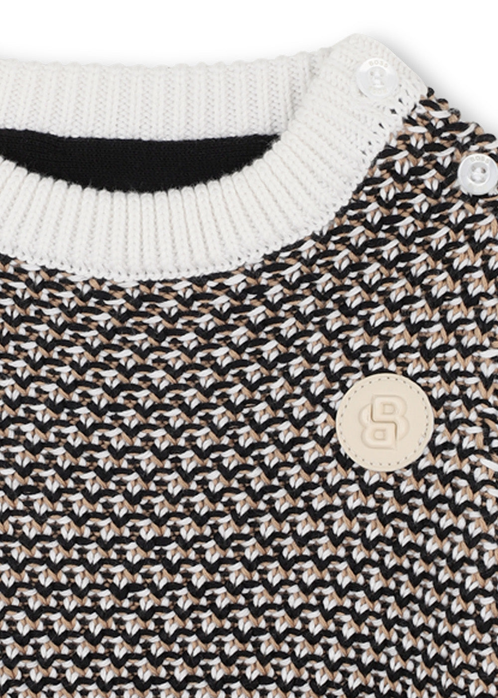 Boss Kids Maglia in Cotone in Tre Tonalità Per Neonati